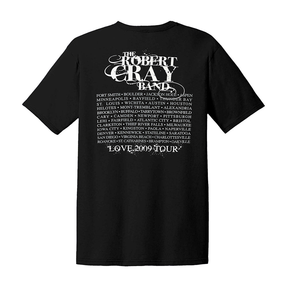 Robert Cray Guitar Logo w 2009 Tour Dates Tshirt