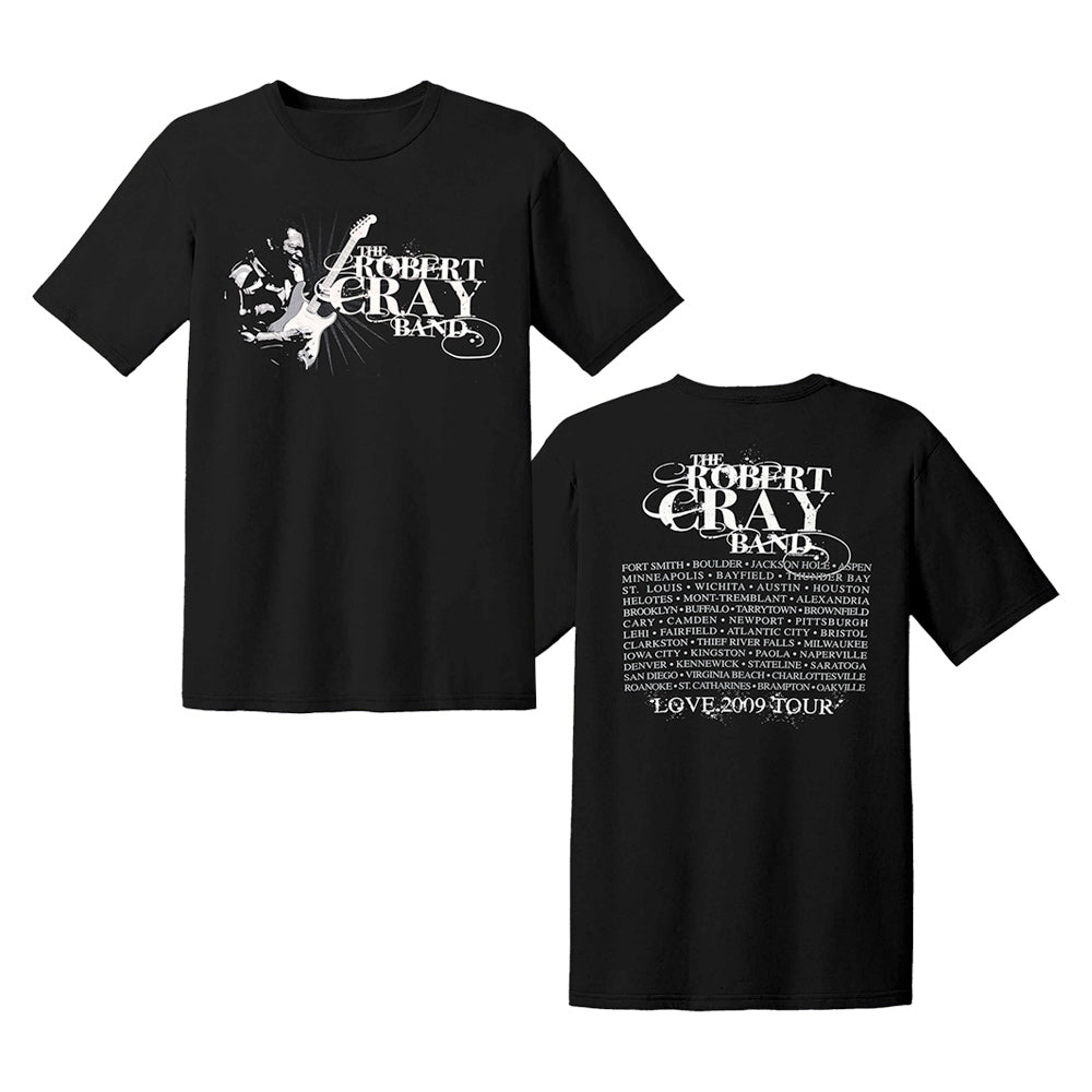 Robert Cray Guitar Logo w 2009 Tour Dates Tshirt